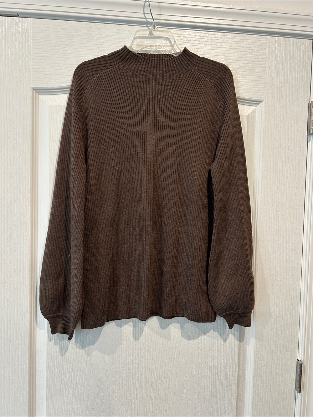 Song of Style Brown Ribbed Crewneck Sweater